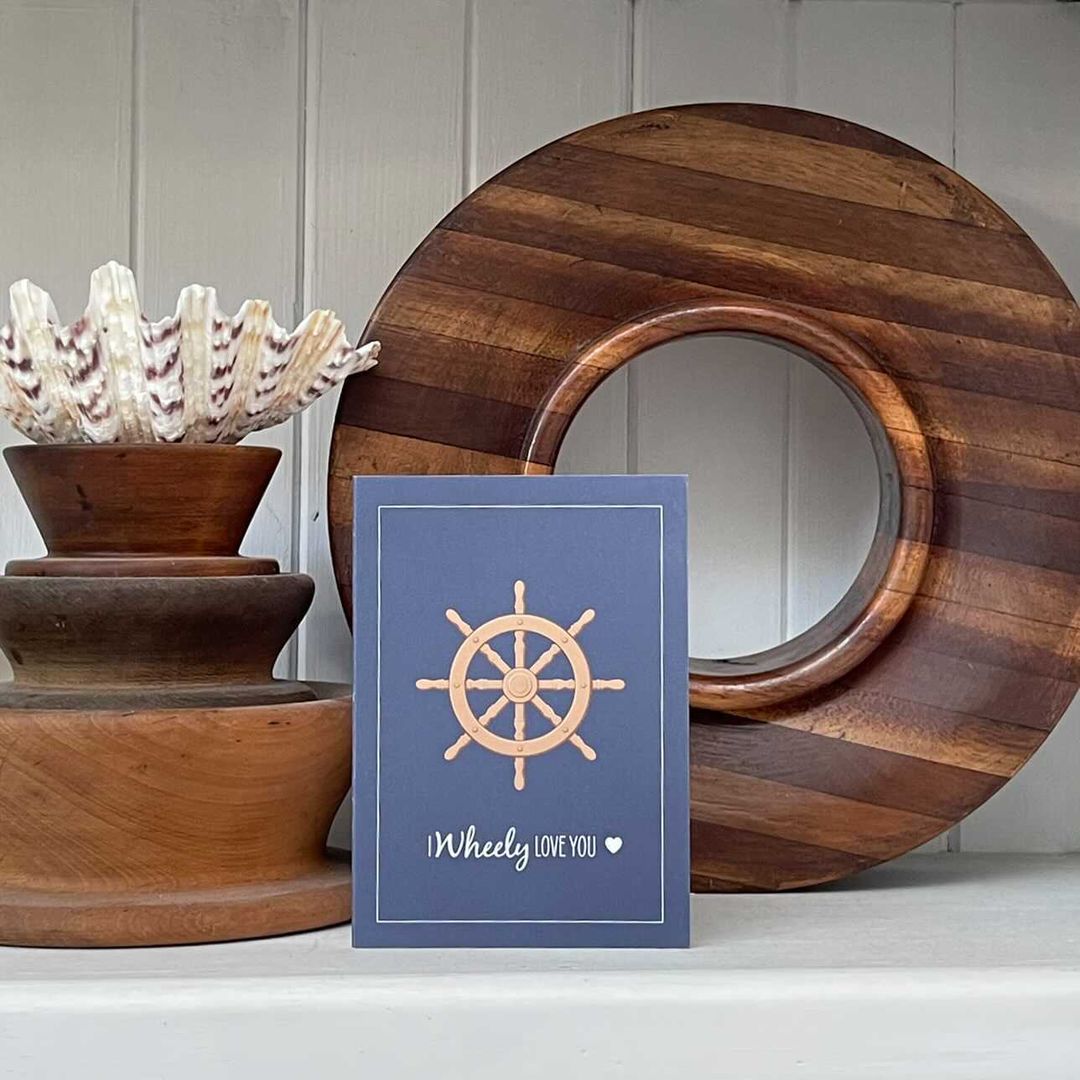 Lovers Card - Ships Wheel