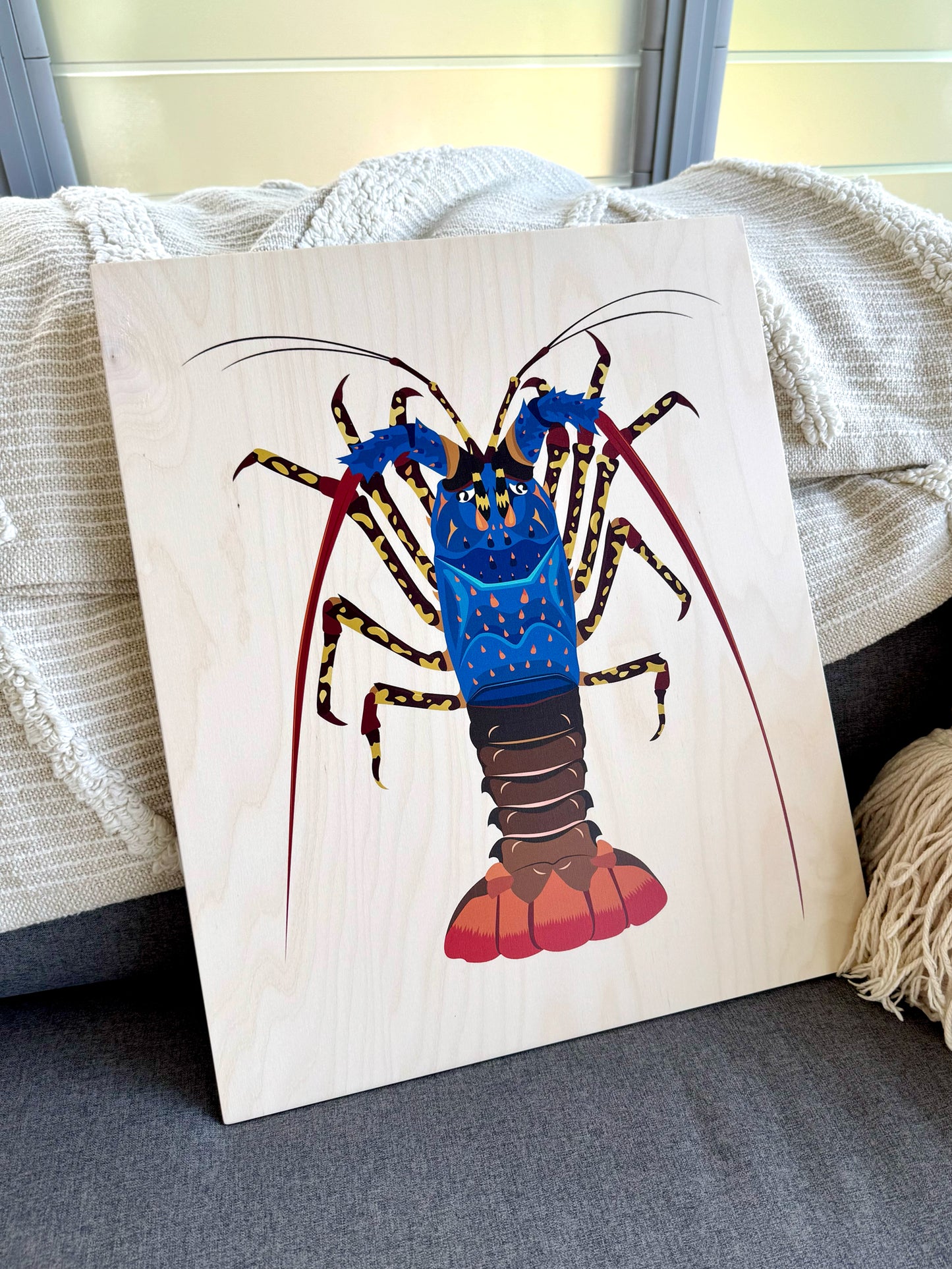 Wood Wall Art - Painted Cray