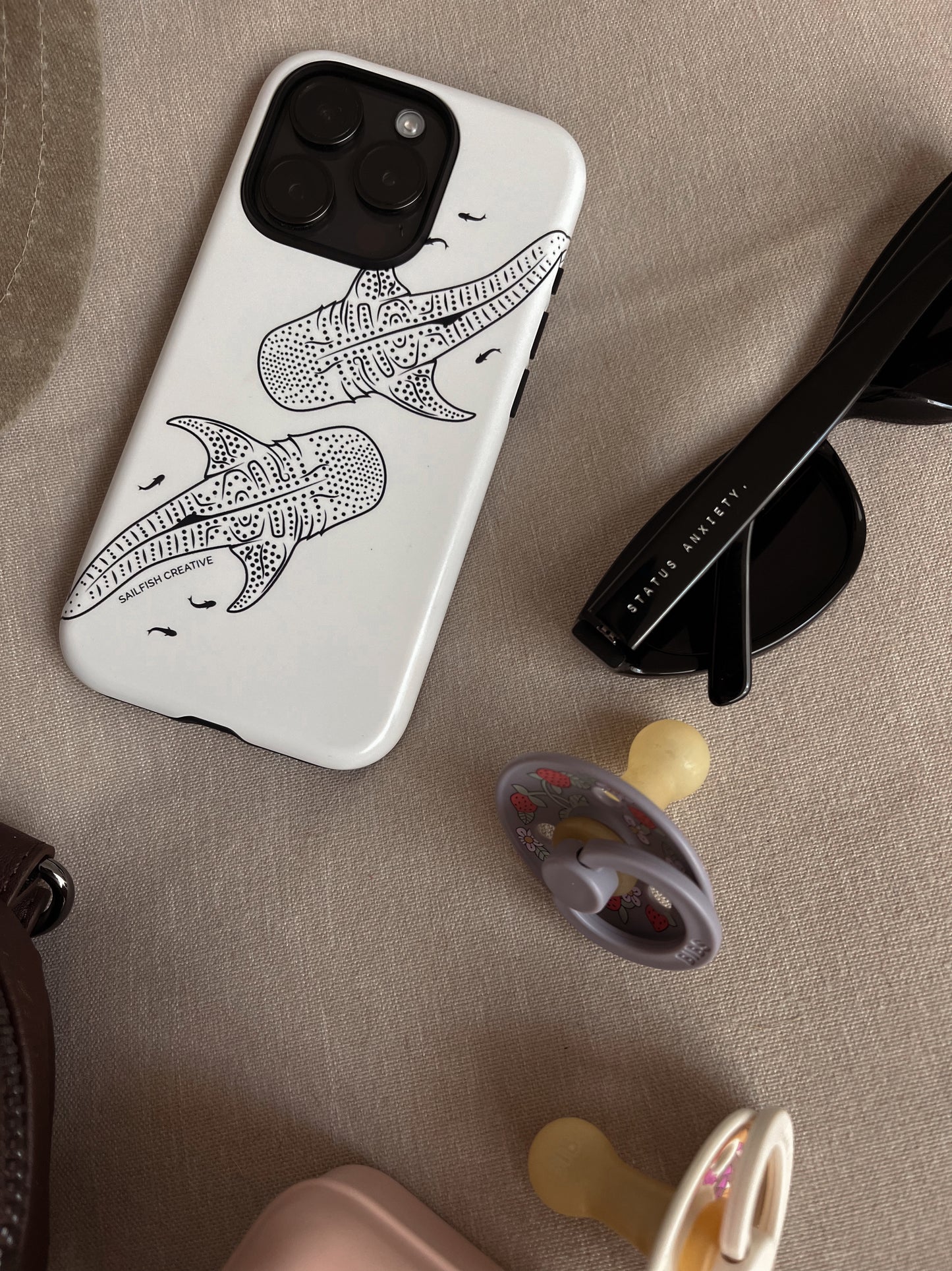 iPhone Tough Phone Case - Whale Sharks Outline