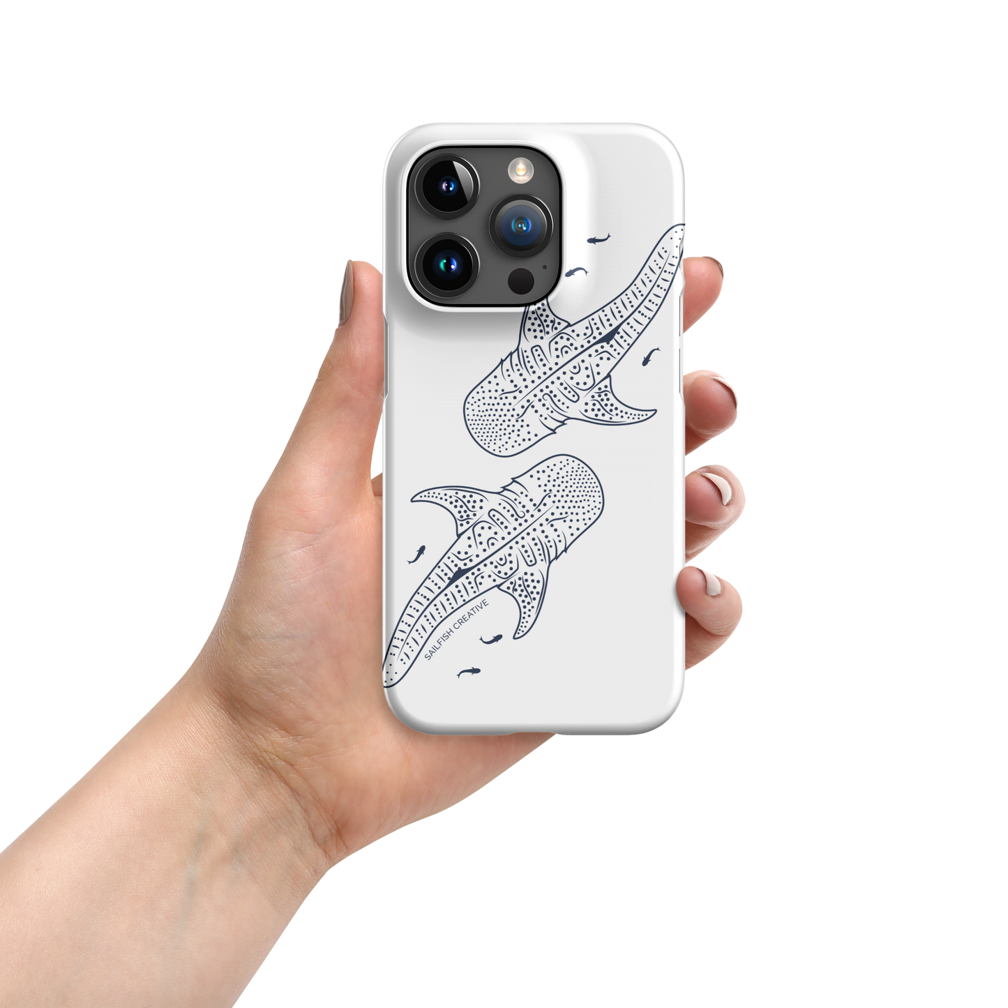 iPhone Snap Phone Case - Whale Sharks Outline