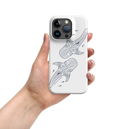 iPhone Snap Phone Case - Whale Sharks Outline