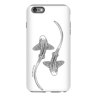 iPhone Tough Phone Case - Leopard Sharks Outline