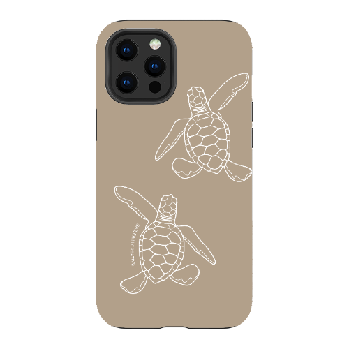 iPhone Tough Phone Case - Turtle Hatchlings Outline