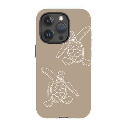 iPhone Tough Phone Case - Turtle Hatchlings Outline