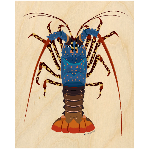 Wood Wall Art - Painted Cray