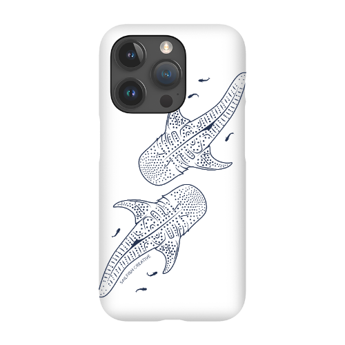 iPhone Snap Phone Case - Whale Sharks Outline