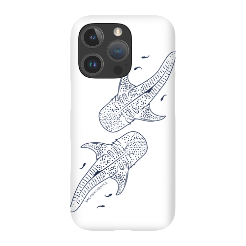 iPhone Snap Phone Case - Whale Sharks Outline