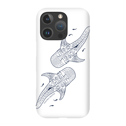 iPhone Snap Phone Case - Whale Sharks Outline