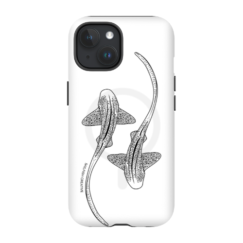 iPhone MagSafe Tough Case - Leopard Shark Outline