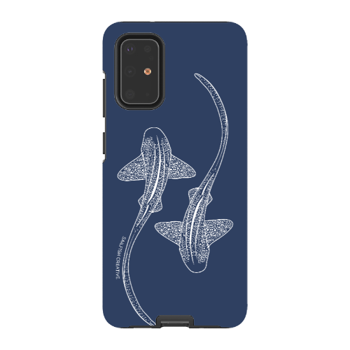 Samsung Tough Case - Leopard Sharks Outline Navy