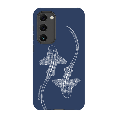 Samsung Tough Case - Leopard Sharks Outline Navy