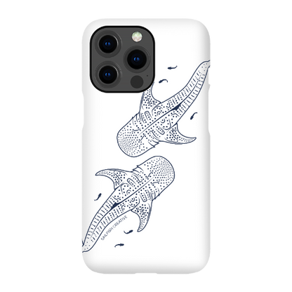 iPhone Snap Phone Case - Whale Sharks Outline