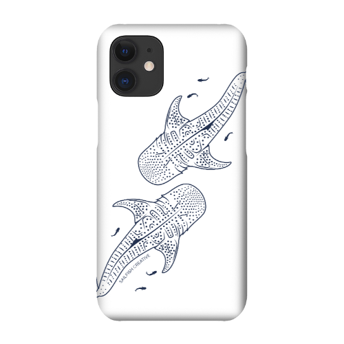 iPhone Snap Phone Case - Whale Sharks Outline