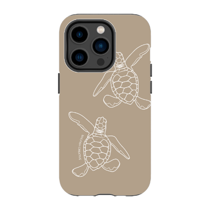 iPhone Tough Phone Case - Turtle Hatchlings Outline