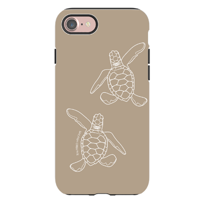 iPhone Tough Phone Case - Turtle Hatchlings Outline