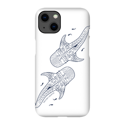 iPhone Snap Phone Case - Whale Sharks Outline