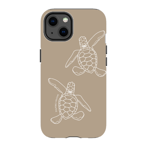 iPhone Tough Phone Case - Turtle Hatchlings Outline