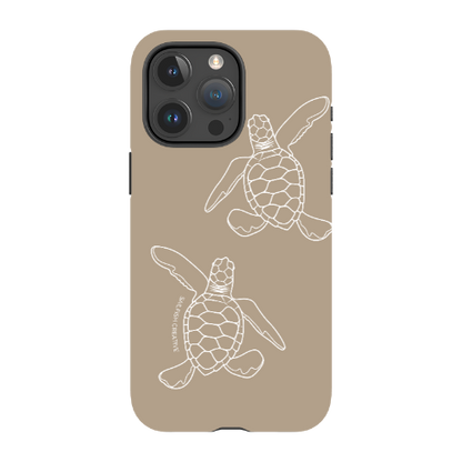 iPhone Tough Phone Case - Turtle Hatchlings Outline