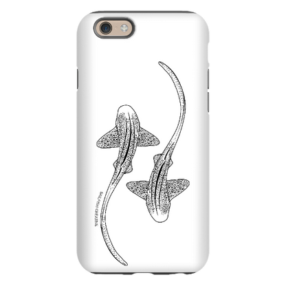 iPhone Tough Phone Case - Leopard Sharks Outline