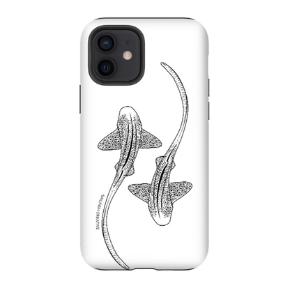 iPhone Tough Phone Case - Leopard Sharks Outline