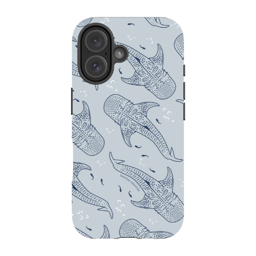 iPhone MagSafe Tough Phone Case - Whale Sharks Pattern