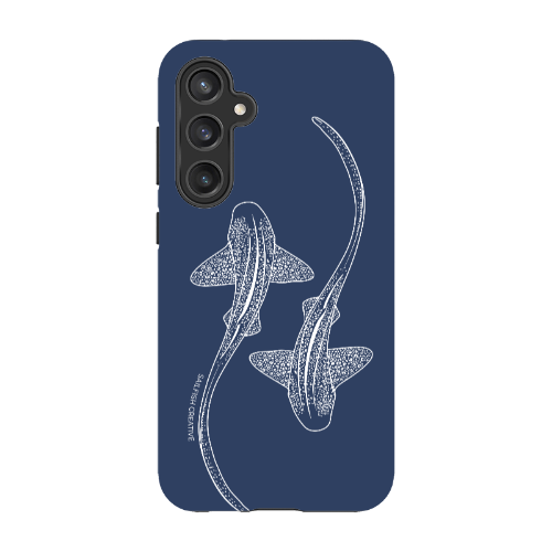 Samsung Tough Case - Leopard Sharks Outline Navy