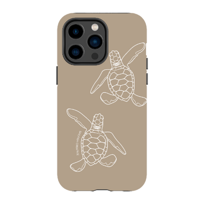 iPhone Tough Phone Case - Turtle Hatchlings Outline