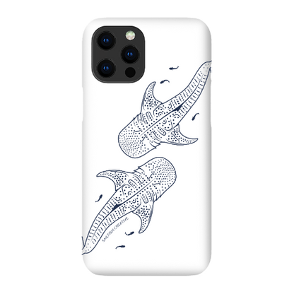 iPhone Snap Phone Case - Whale Sharks Outline