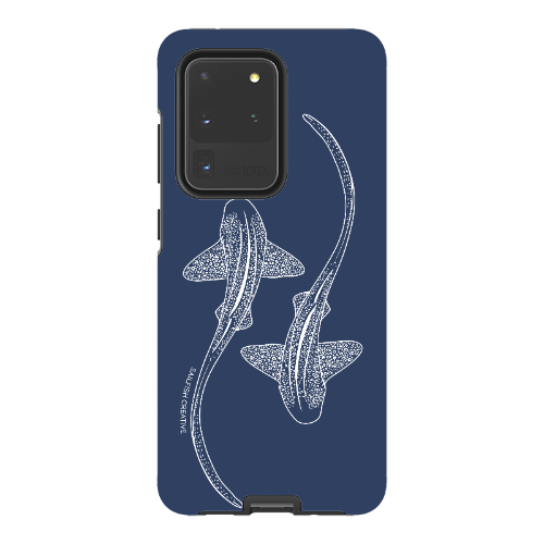 Samsung Tough Case - Leopard Sharks Outline Navy