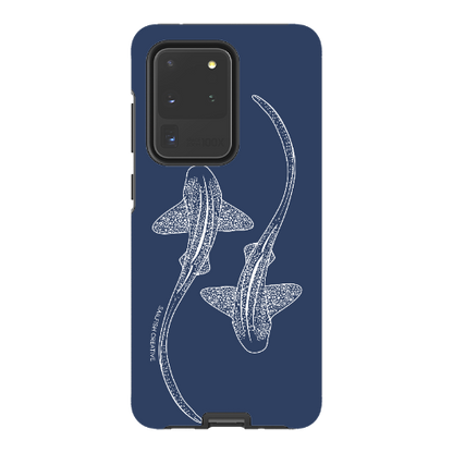 Samsung Tough Case - Leopard Sharks Outline Navy