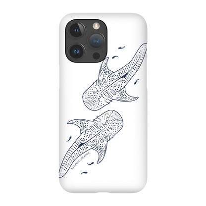 iPhone Snap Phone Case - Whale Sharks Outline