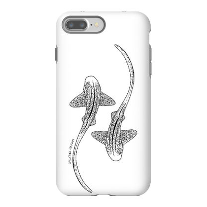 iPhone Tough Phone Case - Leopard Sharks Outline