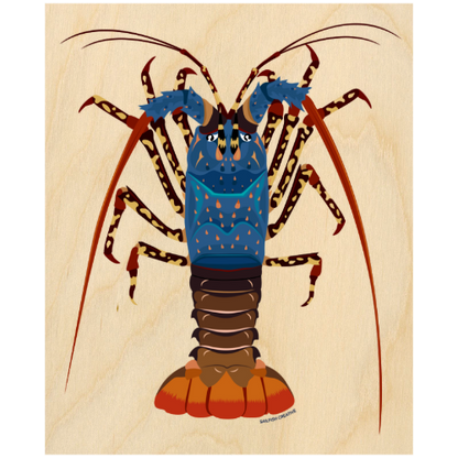 Wood Wall Art - Painted Cray