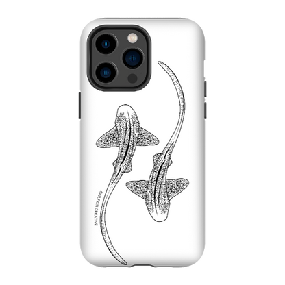 iPhone Tough Phone Case - Leopard Sharks Outline