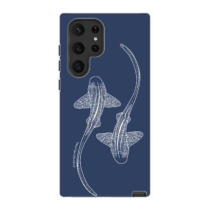 Samsung Tough Case - Leopard Sharks Outline Navy