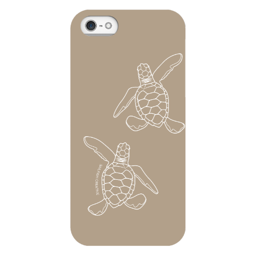 iPhone Tough Phone Case - Turtle Hatchlings Outline