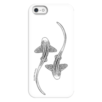 iPhone Tough Phone Case - Leopard Sharks Outline