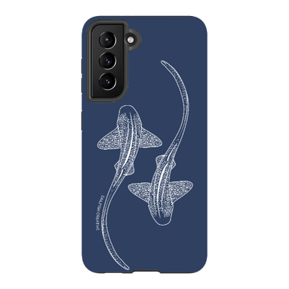 Samsung Tough Case - Leopard Sharks Outline Navy