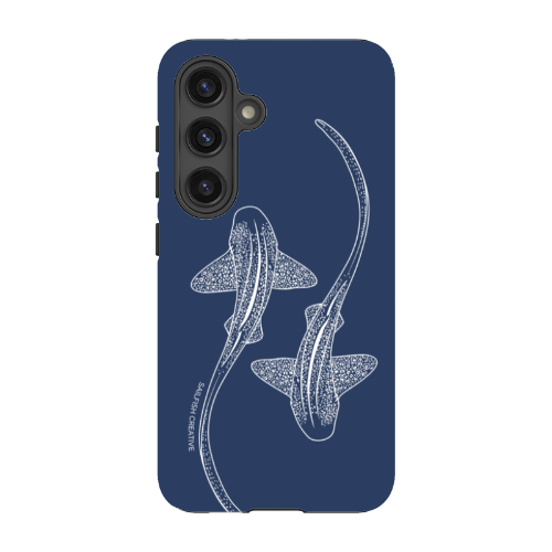 Samsung Tough Case - Leopard Sharks Outline Navy