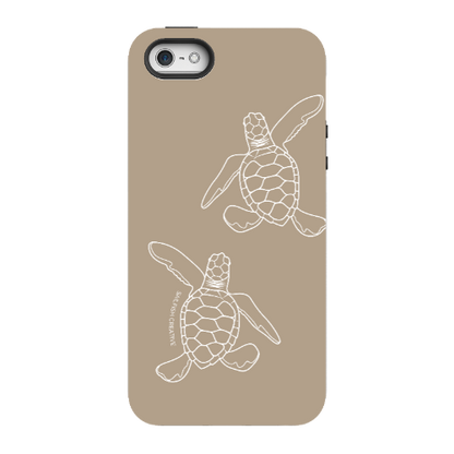 iPhone Tough Phone Case - Turtle Hatchlings Outline