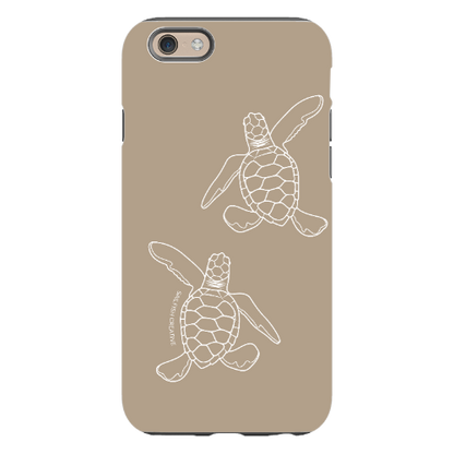 iPhone Tough Phone Case - Turtle Hatchlings Outline