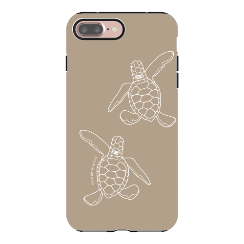 iPhone Tough Phone Case - Turtle Hatchlings Outline