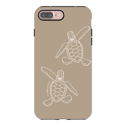 iPhone Tough Phone Case - Turtle Hatchlings Outline