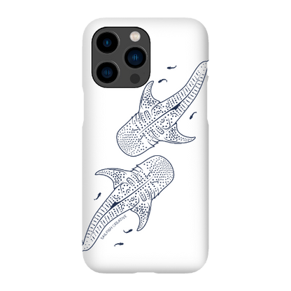 iPhone Snap Phone Case - Whale Sharks Outline