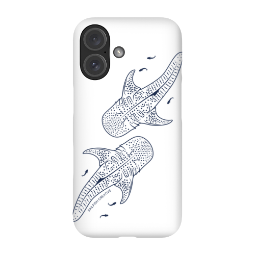 iPhone Snap Phone Case - Whale Sharks Outline