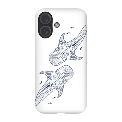 iPhone Snap Phone Case - Whale Sharks Outline