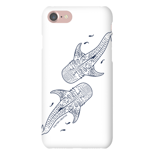 iPhone Snap Phone Case - Whale Sharks Outline