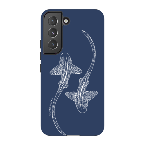 Samsung Tough Case - Leopard Sharks Outline Navy