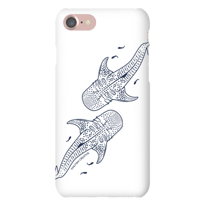 iPhone Snap Phone Case - Whale Sharks Outline