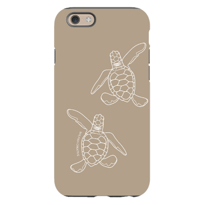 iPhone Tough Phone Case - Turtle Hatchlings Outline